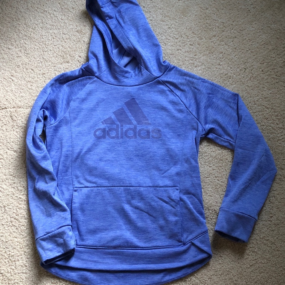 Adidas fleece lined hoodie sweatshirt
